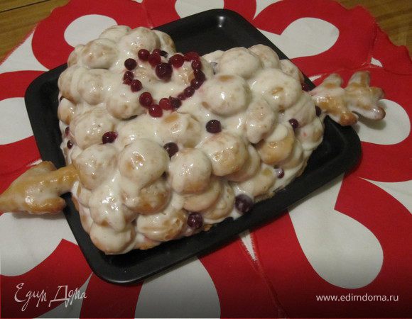 Торт "Сердце из облаков"