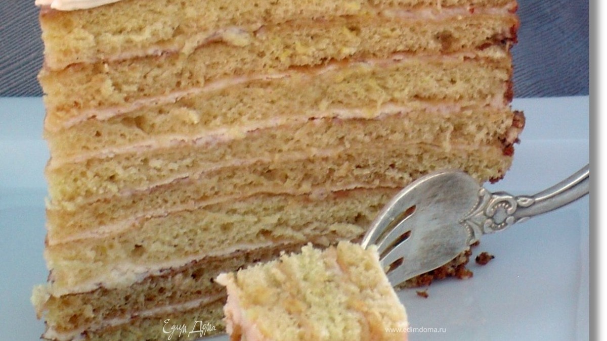 Торт творожно-медовый