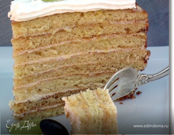 Торт творожно-медовый