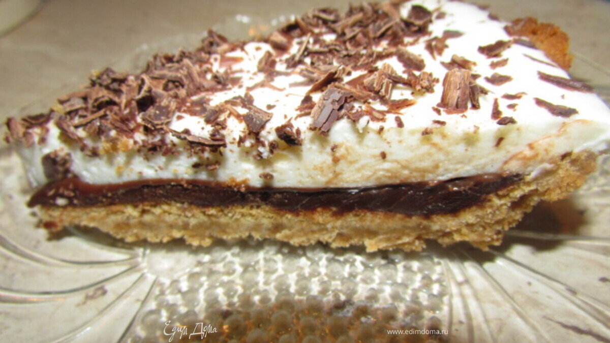 Шоколадно-творожный тарт