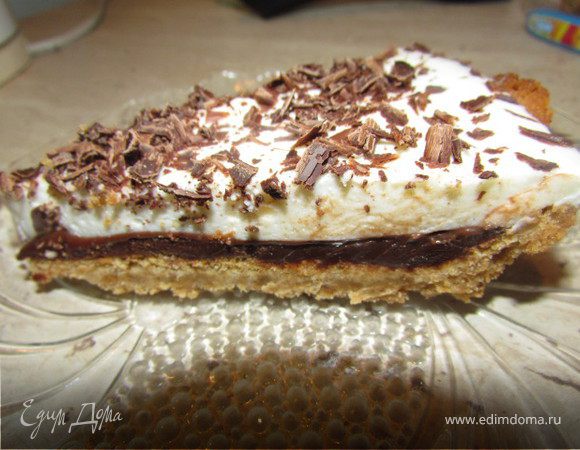 Шоколадно-творожный тарт