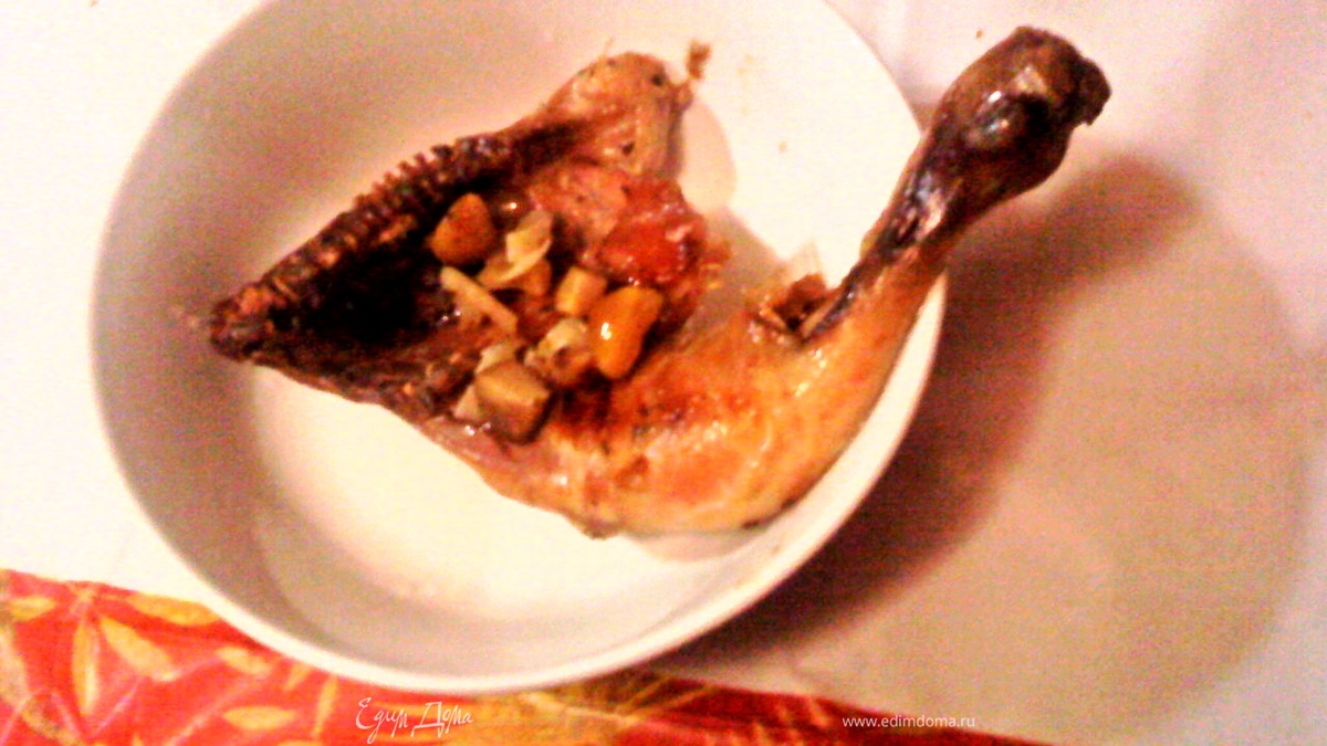 Куриные окорочка с артишоками и каштанами