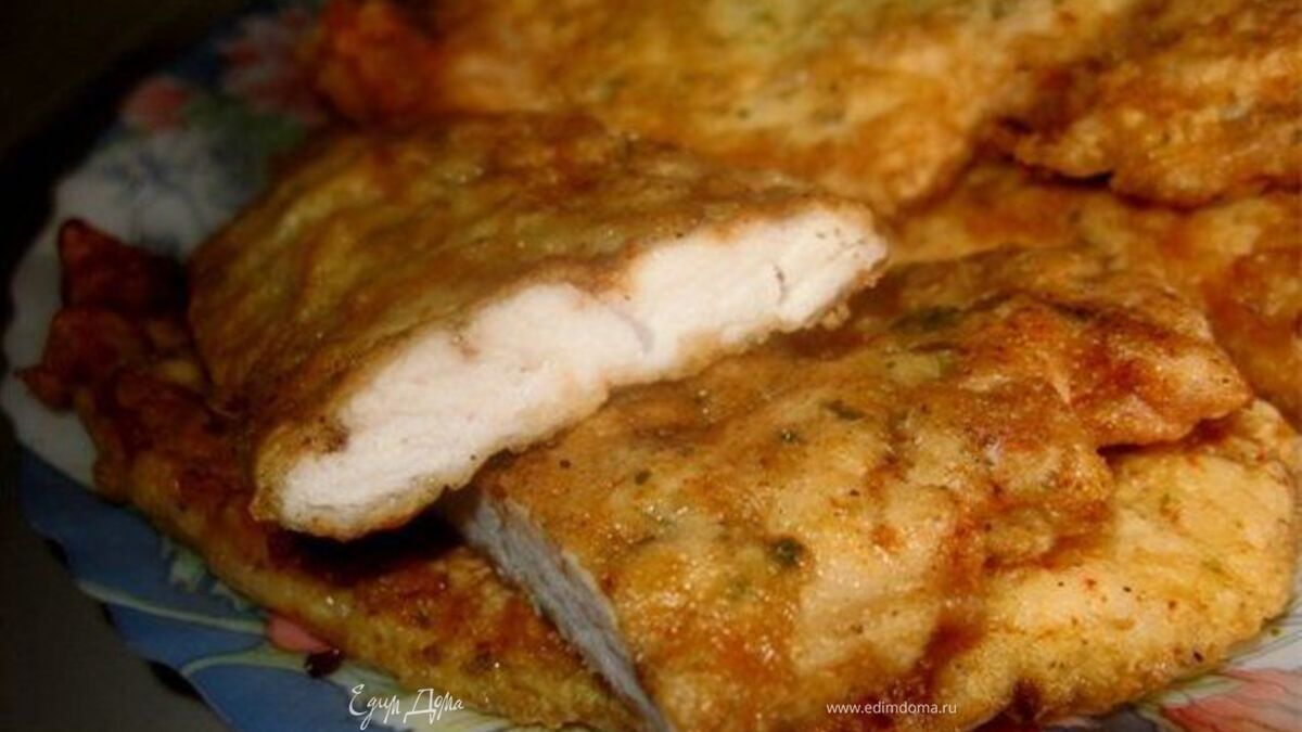 Куриное филе с сыром.