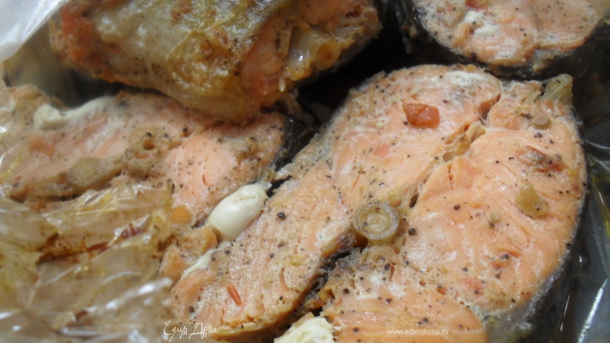 Рыба запеченая в рукаве