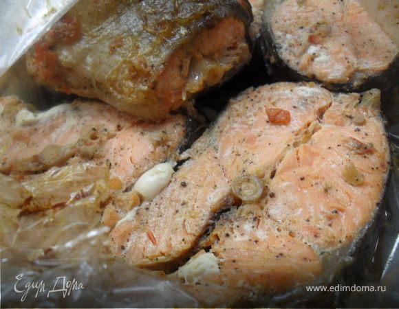 Рыба запеченая в рукаве