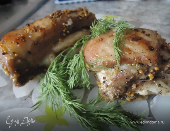 Грудинка в зёрнышках.