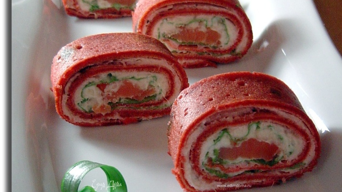 Блинные рулетики "Сюрприз"