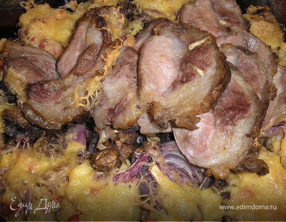 Свинина с фаршированным картофелем "Прощай, талия"