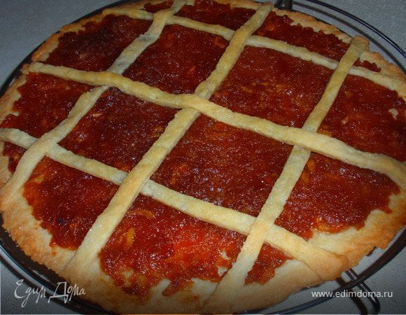 Пирог с яблочным конфитюром