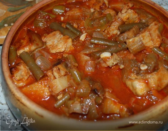 Жаркое в горшочке.