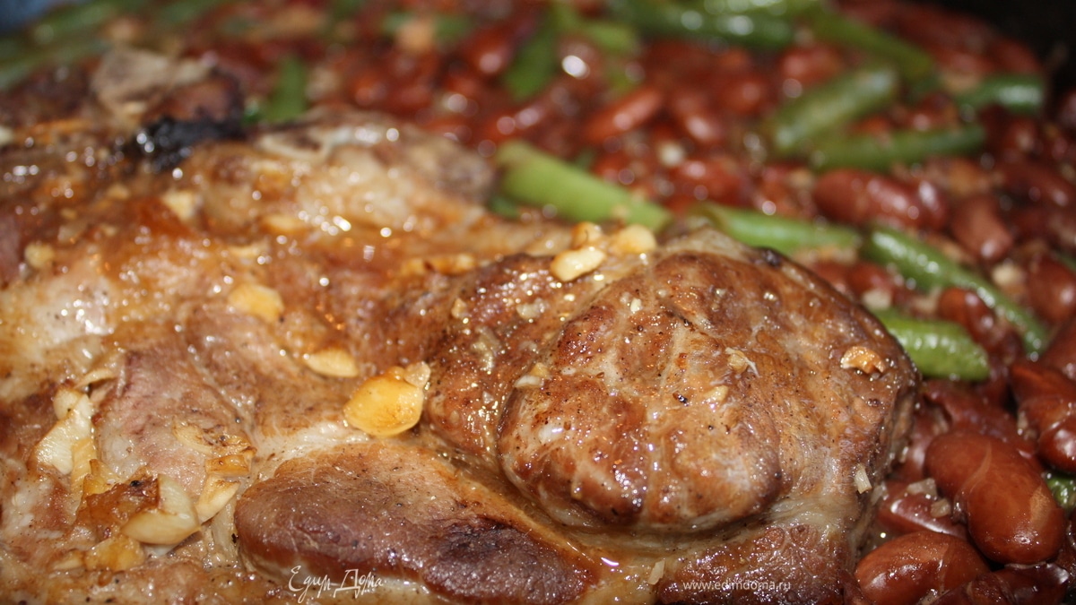 Свинина с фасолью