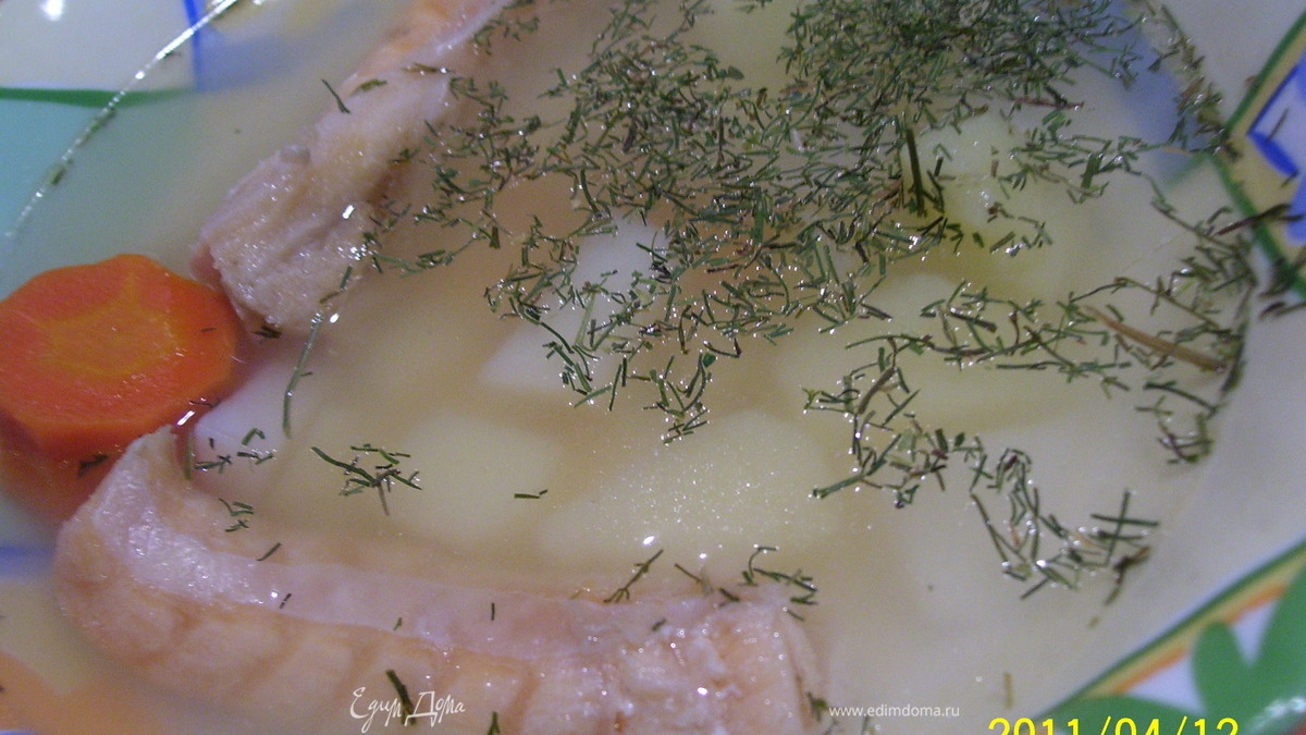 Ушица из брюшек лосося