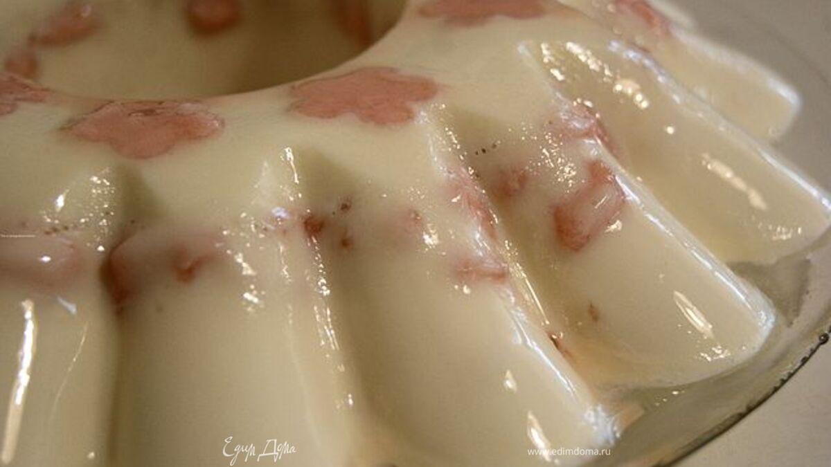 Творожное суфле с розовым зефиром