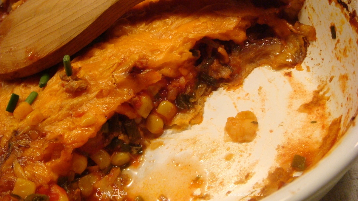 Запеканка в стиле мексиканской кухни с индейкой