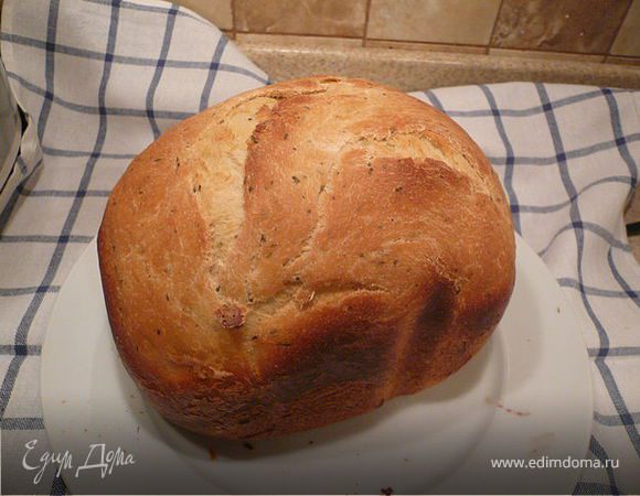 итальянский хлеб на кислом молоке с травами