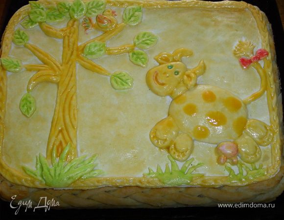 Пирог "Буренка на прогулке" 