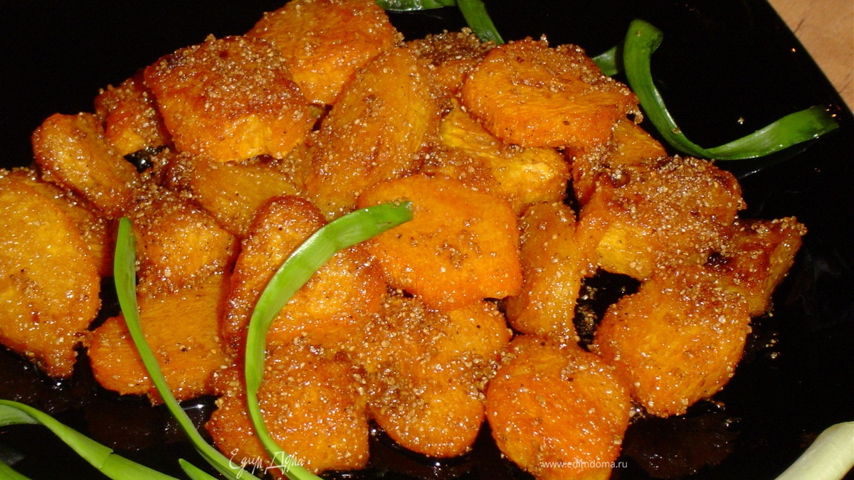 Тыквочка, обжаренная в сухарях