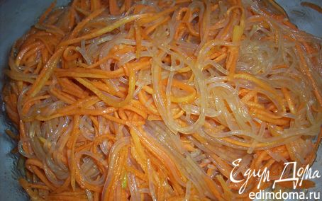 Рецепт Салат из моркови и рисовой лапши фунчеза по корейски
