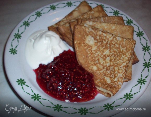 Блинчики с кукурузной мукой