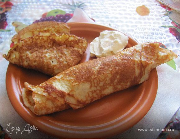 Масленица. Блины кружевные с начинкой