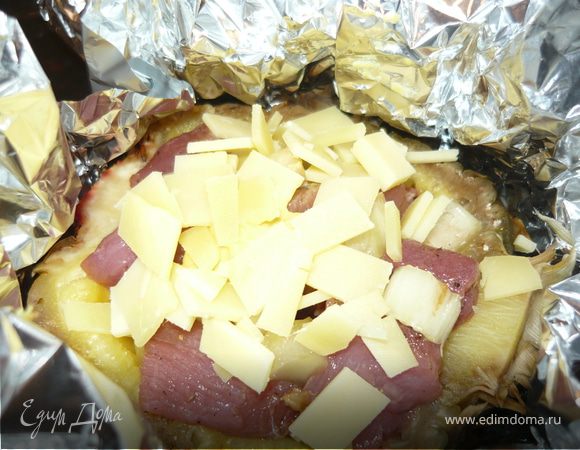 Ананасовые мясные горшочки