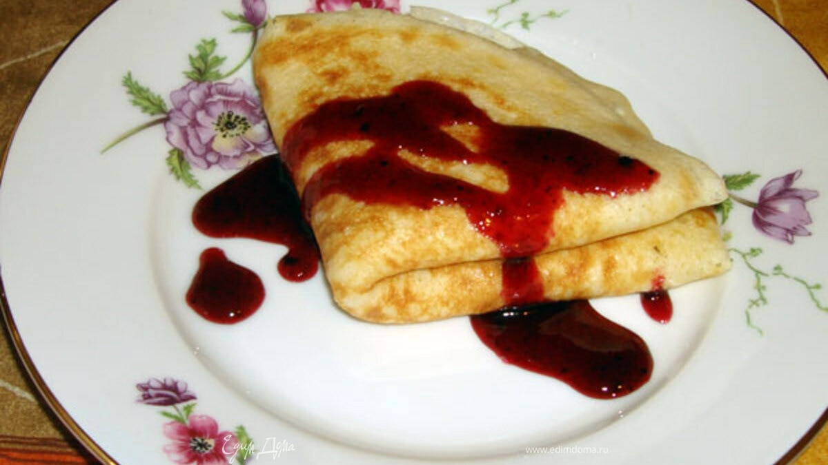 Блины дрожжевые к Масленице