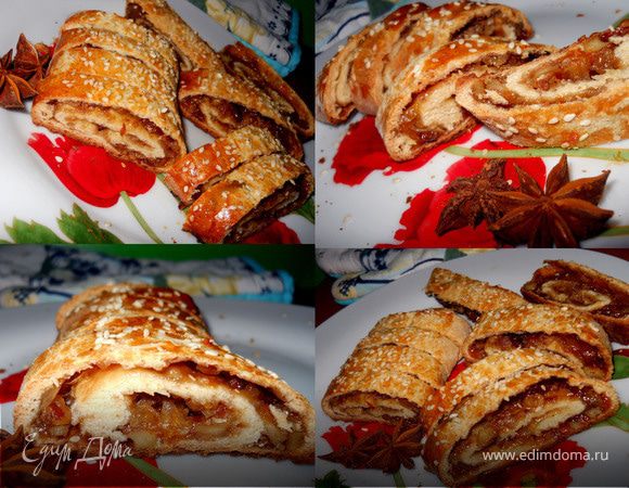 Мандариново-ореховый рулет Мандариново-ореховый рулет