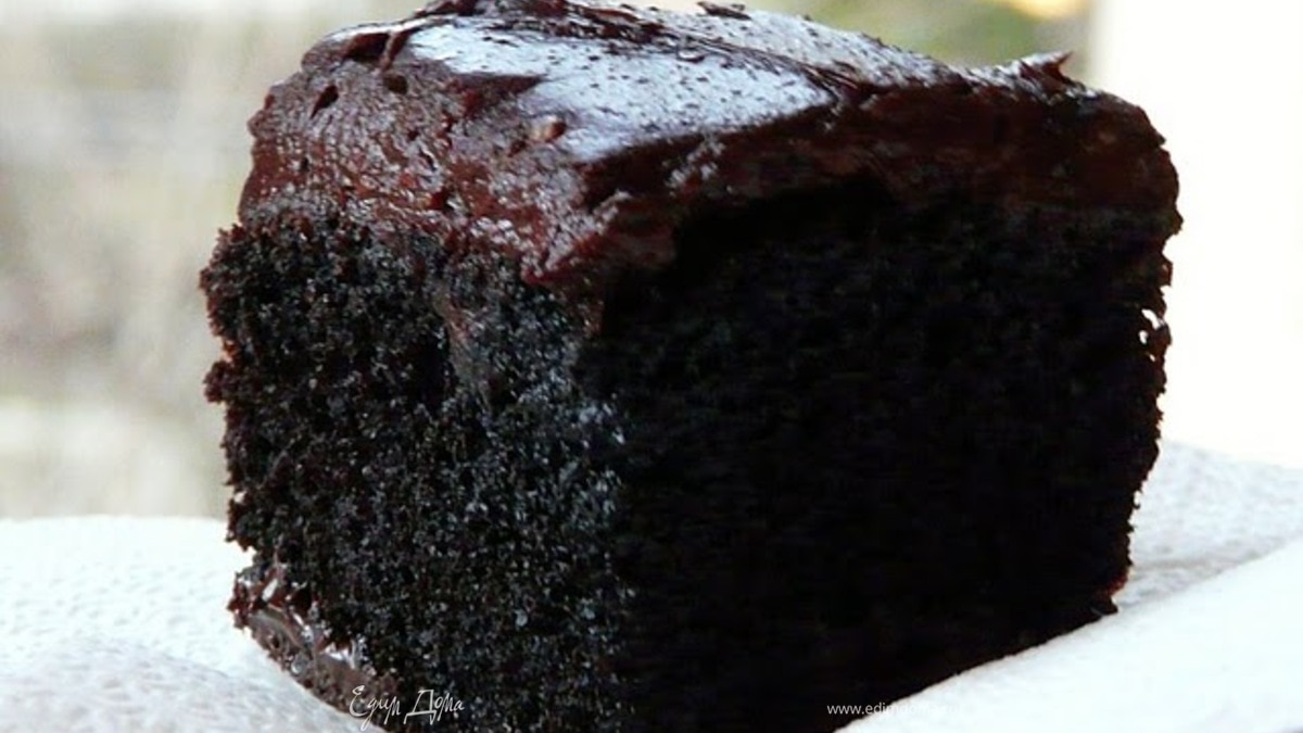 Мега брауни с двойным шоколадом