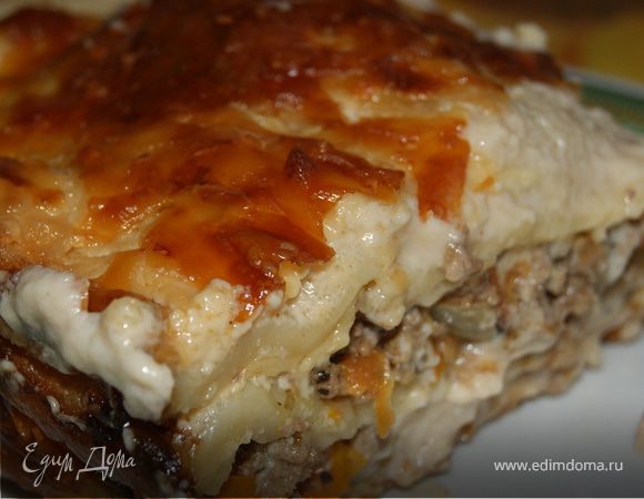 Мясная лазанья для любимого мужа! Мясная лазанья для любимого мужа!