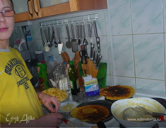 Масленица-кукурузные блинчики