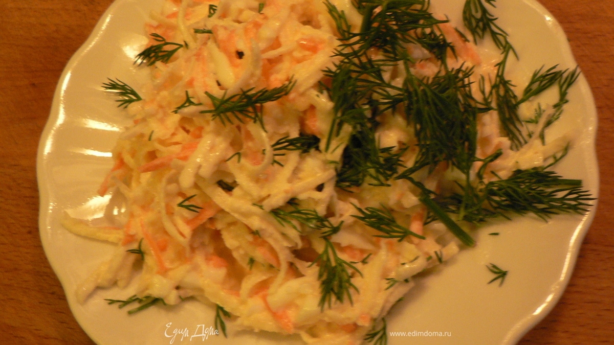 Салат из черной редьки