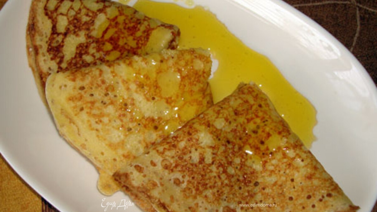 Блины кукурузные заварные к Масленице