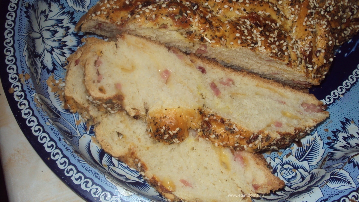 Батон с ветчиной и сыром