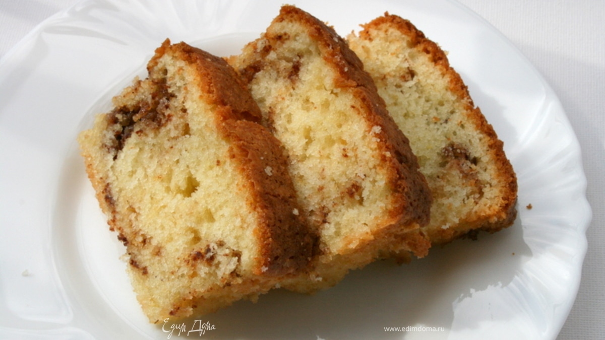 Ореховый кекс с трюфелем и корицей