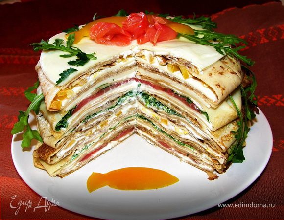 Блинный пирог "Щедрая масленица"