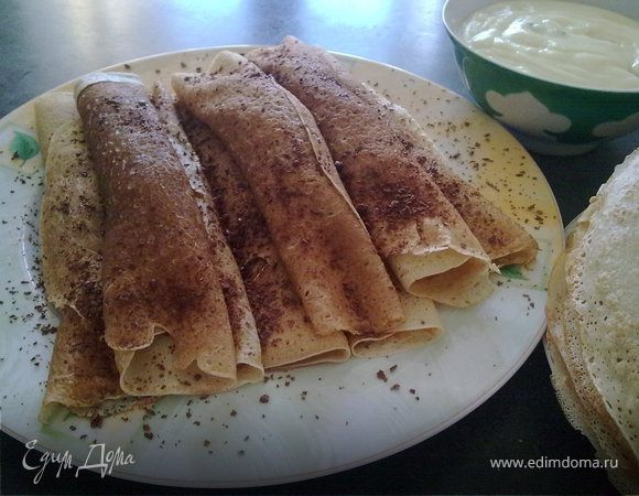 Блинчики с начинкой из карамелизованных яблок Блинчики с начинкой из карамелизованных яблок