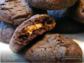Шоколадное печенье с арахисовым кремом
