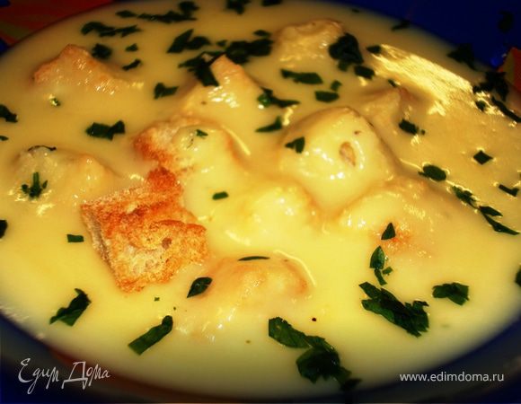 Голубой сырный крем-суп «911»