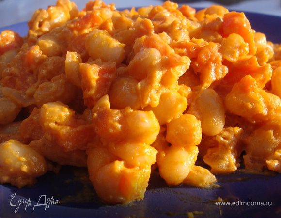 Фасоль в сметане