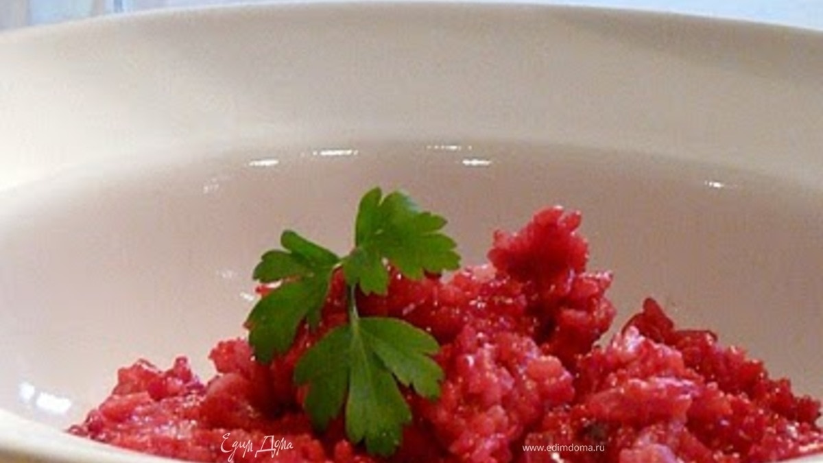 Розовое ризотто