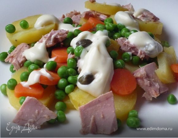 Картофельный салат с тунцом Картофельный салат с тунцом