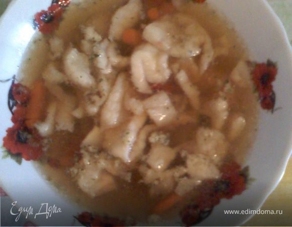 Рыбный суп с рисовой лапшой