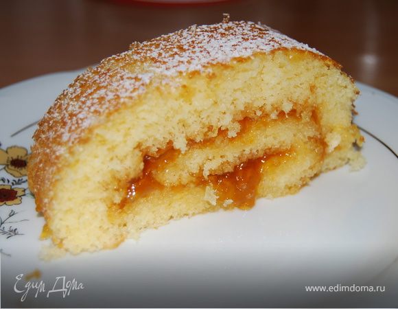 Рулет с абрикосовым джемом Рулет с абрикосовым джемом