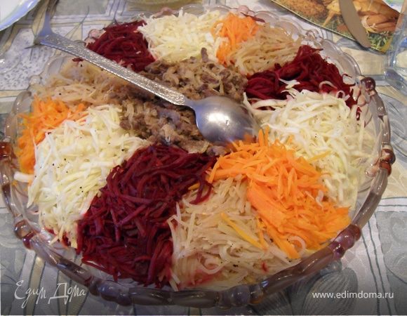 Салат не только полезный, но и красивый "Чафан"