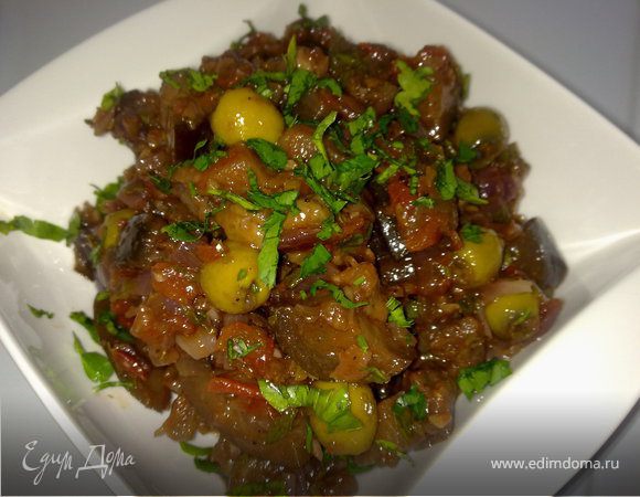 Тушеные баклажаны по-сицилийски (caponata) Тушеные баклажаны по-сицилийски (caponata)