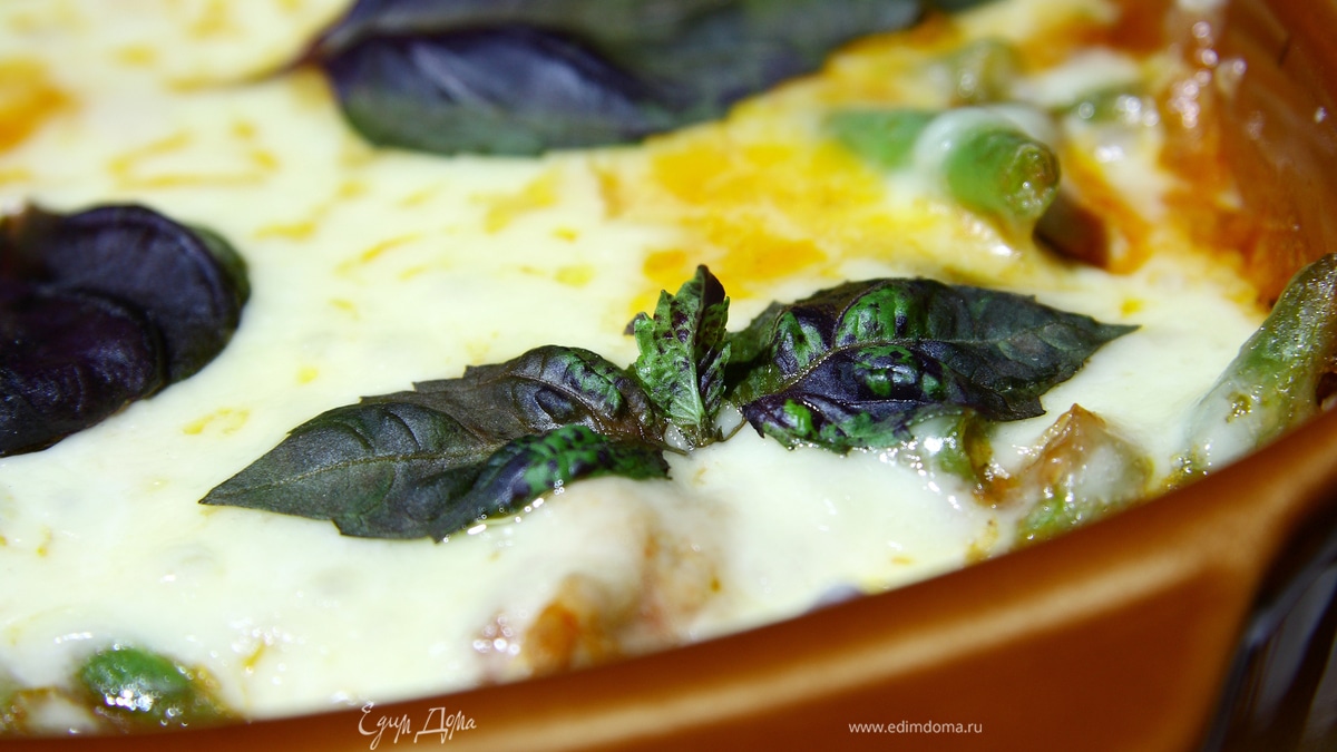 Филе грудки индейки, запеченое с овощами