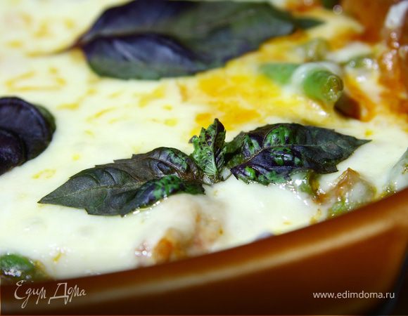 Филе грудки индейки, запеченое с овощами