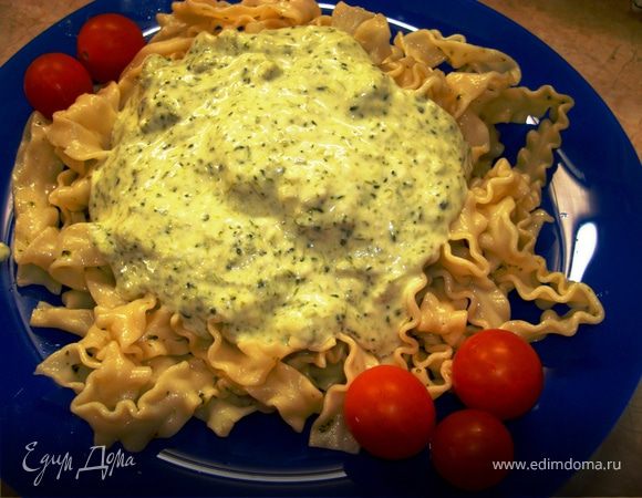 Регинетте с брокколи в сливочным соусом