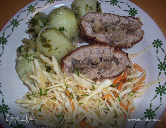 Биточки с вешенками Биточки с вешенками