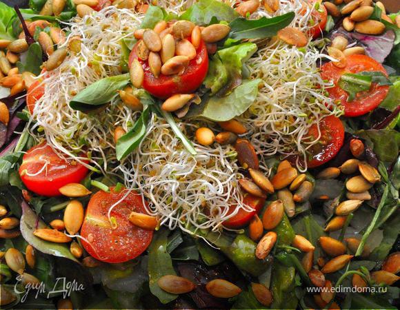 Итальянский салат из зеленых овощей. (Постные дни) Итальянский салат из зеленых овощей. (Постные дни)